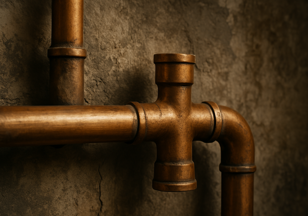 tuberías de bronce