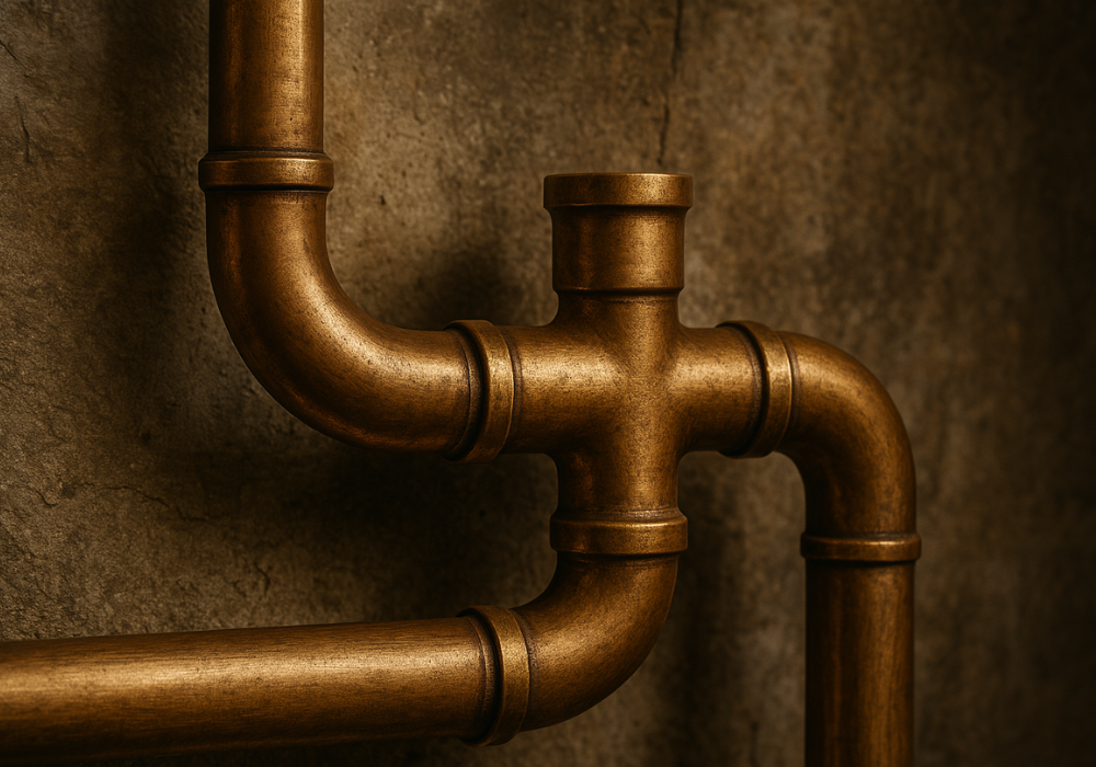 tuberías de bronce