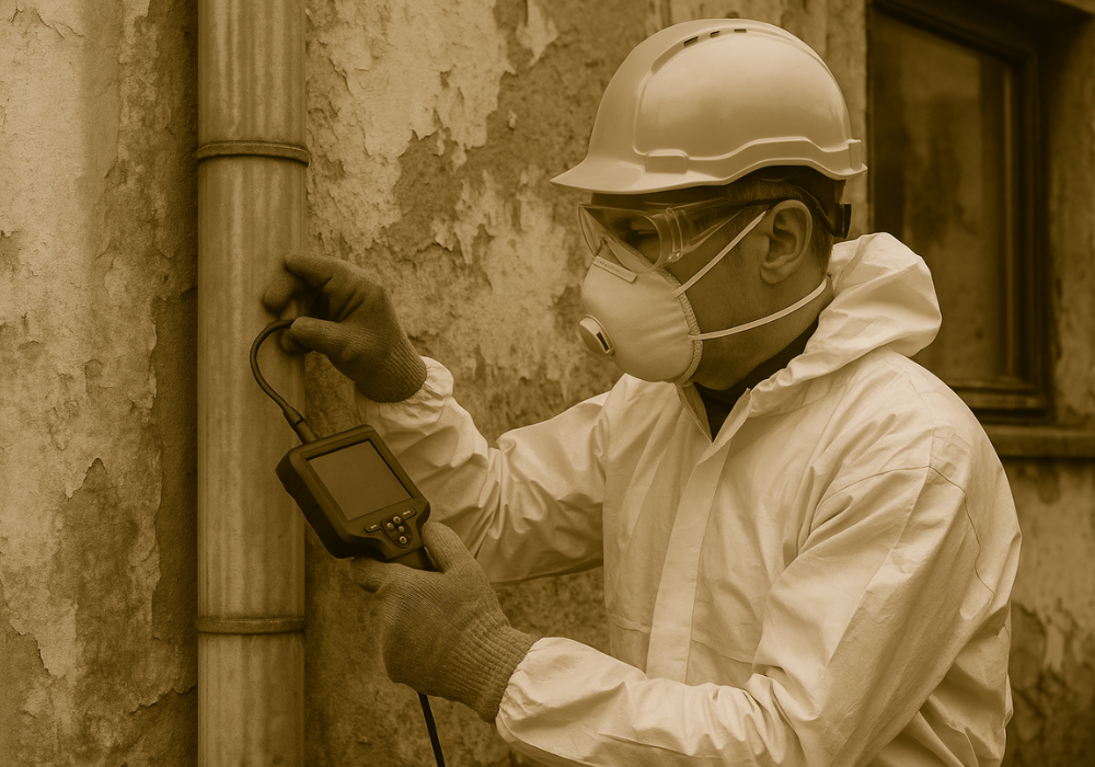 inspección de bajantes de uralita