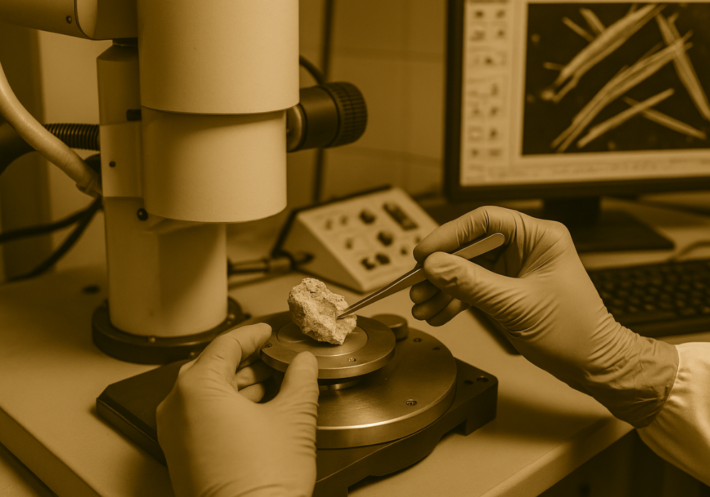 prueba de uralita para amianto