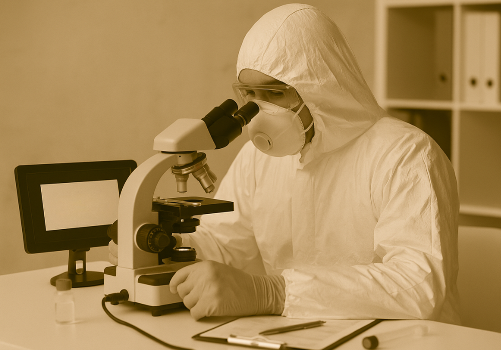 test de fibras de amianto