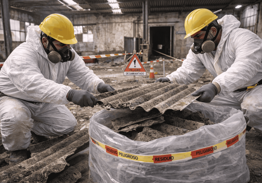 retirada de uralita en edificios municipales