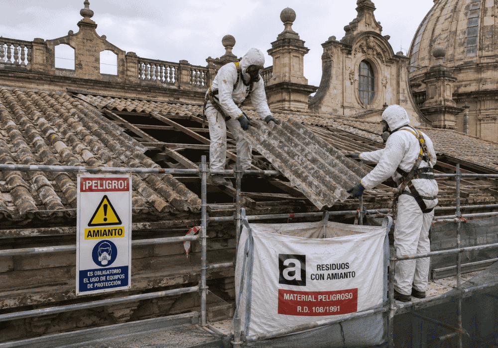 Retirada de uralita en edificios históricos