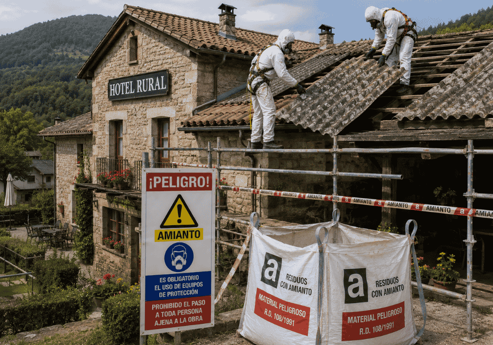 Retirada de uralita en hoteles rurales (1)