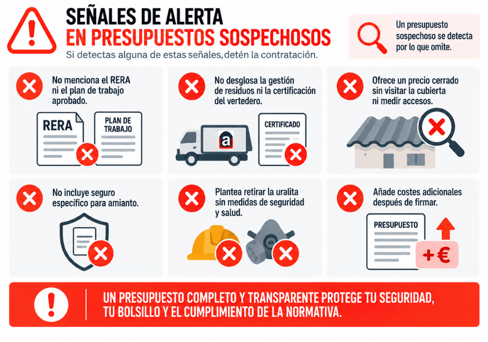 Señales de alerta en presupuestos sospechosos