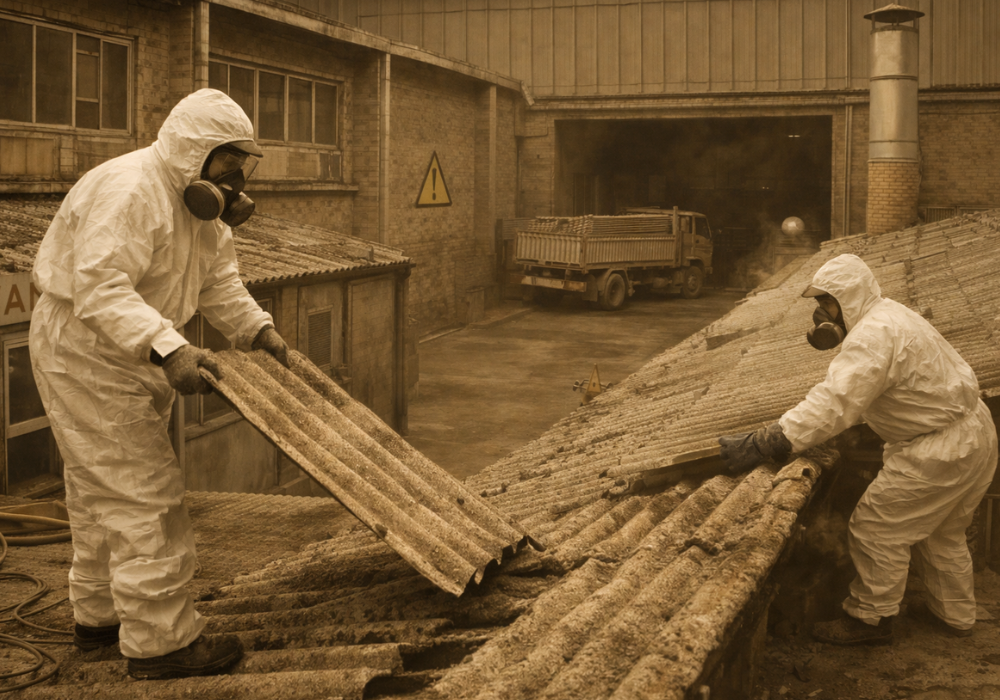 retirada de uralita en fábricas